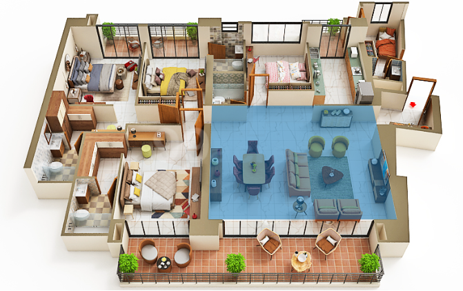 771 sqft